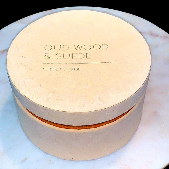 DW HOME CANDLE OUD WOOD & SUEDE NINETY SIX COLLECTION 3 WICK NEW - Picture 3 of 7